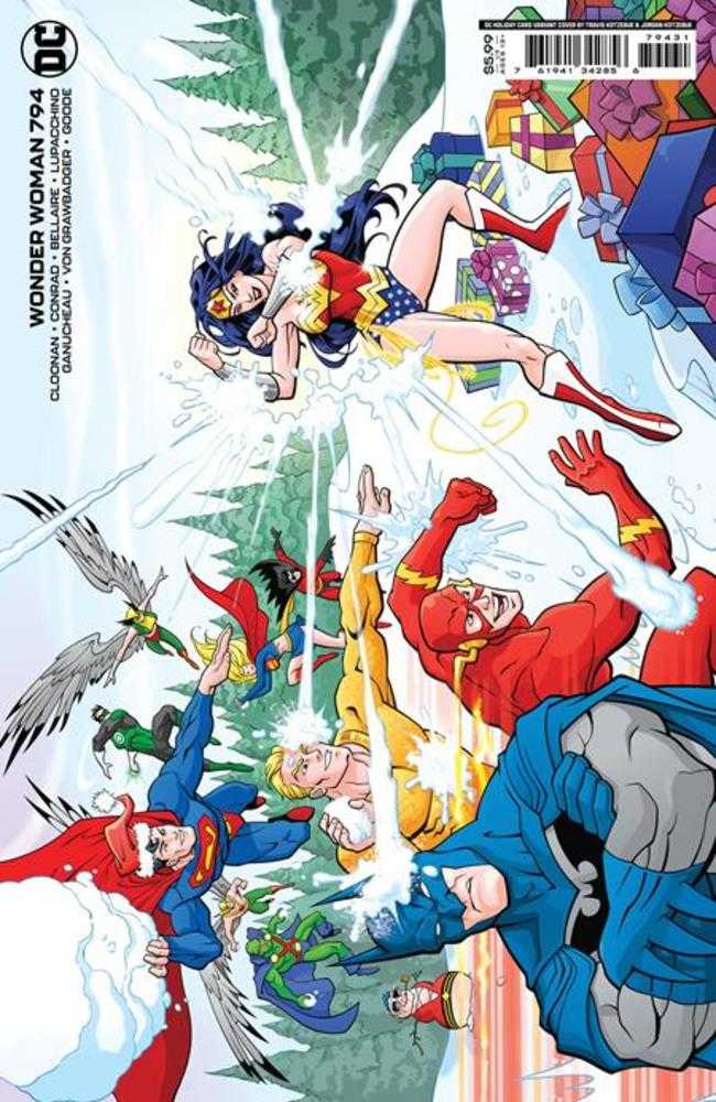 Wonder Woman #794 Cover C Travis Kotzebue & Jordan Kotzebue DC Holiday Card Card Stock Variant