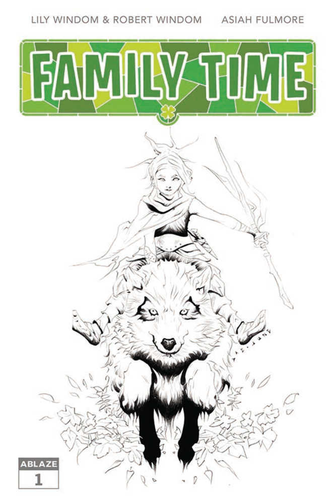 Family Time #1 Cover H 20 Copy Lee Black & White Variant Edition