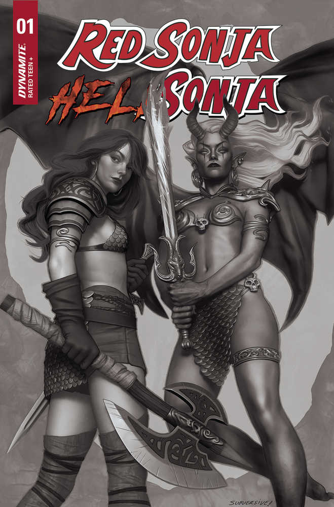 Red Sonja Hell Sonja #1 Cover H 15 Copy Variant Edition Puebla Black & White