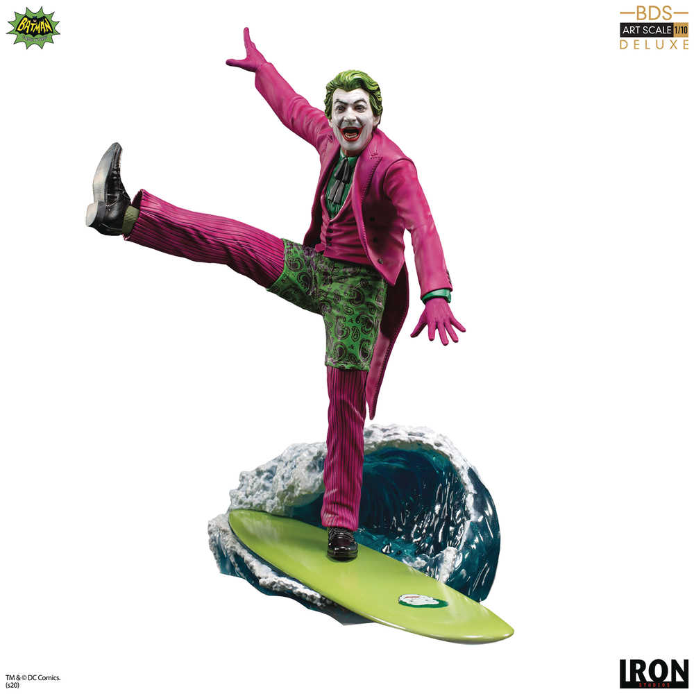 DC Batman 66 Joker Deluxe Bds Art Scale 1/10 Statue