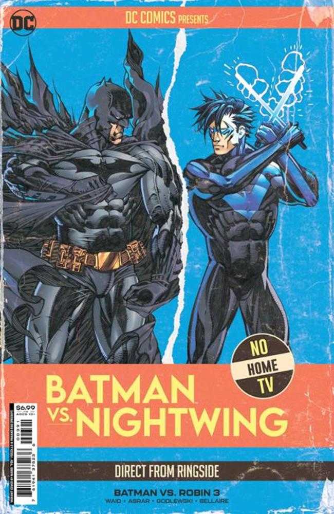 Batman vs Robin #3 (Of 5) Cover I Mario Fox Foccillo Fight Poster Batman vs Nightwing Card Stock Variant