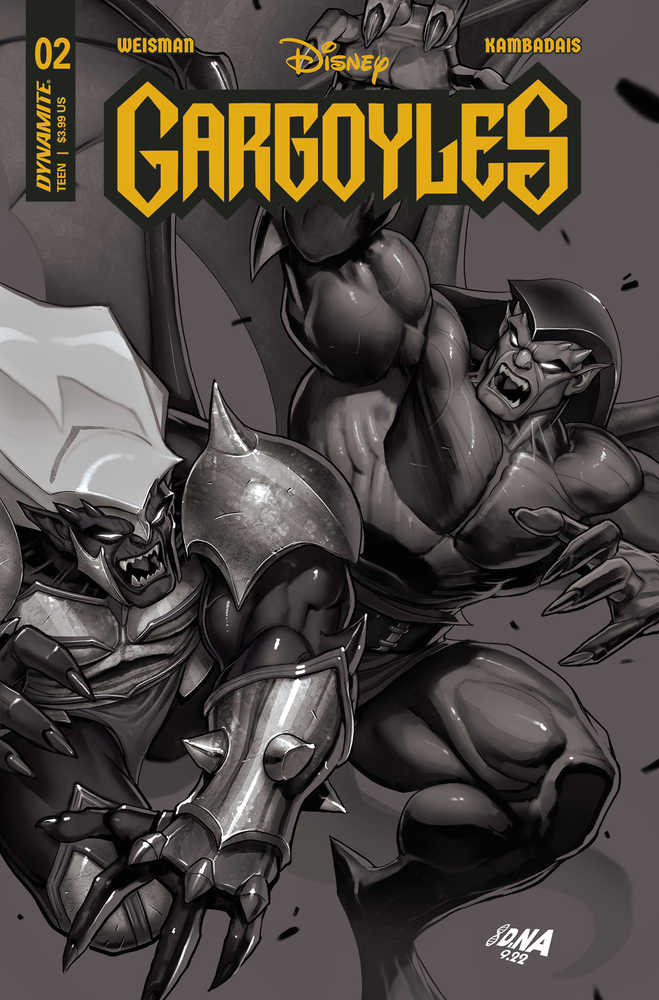 Gargoyles #2 Cover I 15 Copy Variant Edition Nakayama Black & White