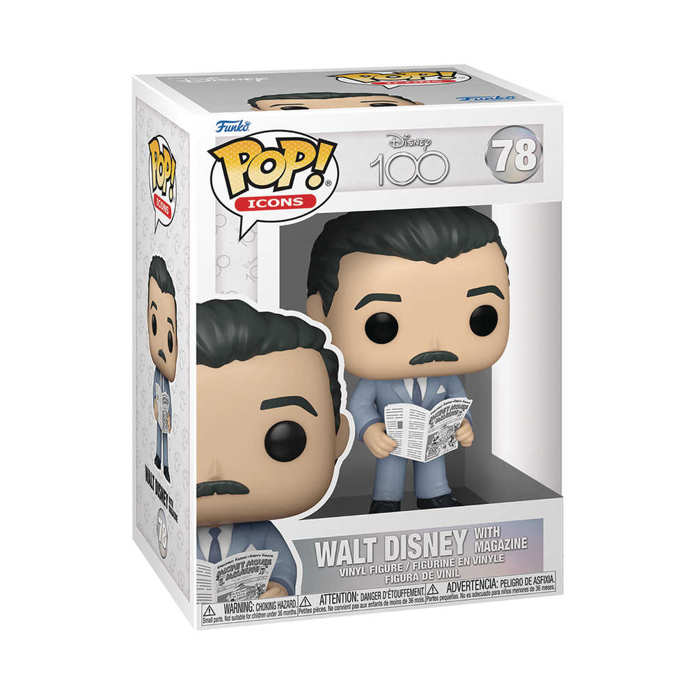 Pop Icons D100 Walt with Magazine Vinyl Figure