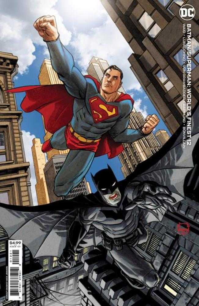 Batman Superman Worlds Finest #12 Cover B Dave Johnson Card Stock Variant