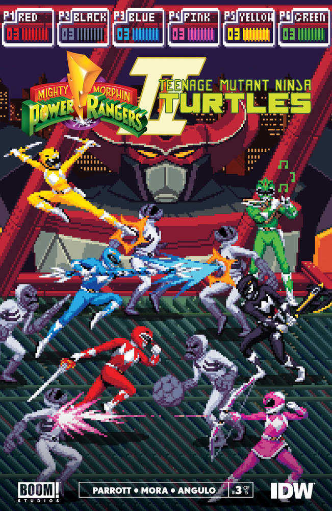 Mmpr Teenage Mutant Ninja Turtles II #3 (Of 5) Cover C Mmpr Variant Sanches