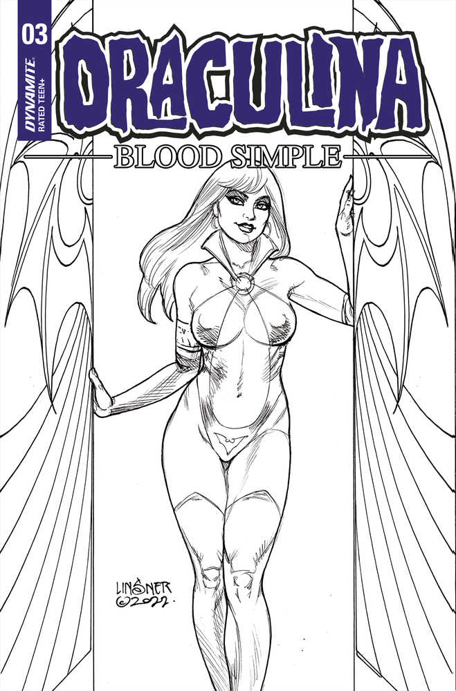 Draculina Blood Simple #3 Cover F 10 Copy Variant Edition Linsner Line Ar