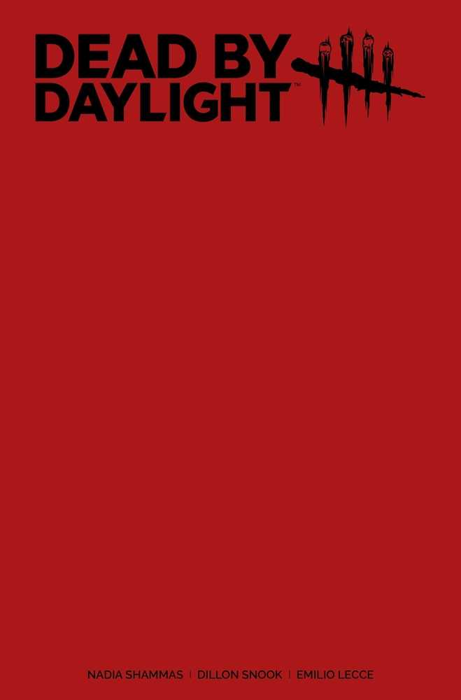 Dead By Daylight #1 (Of 4) Cover F Red Blank Sketch