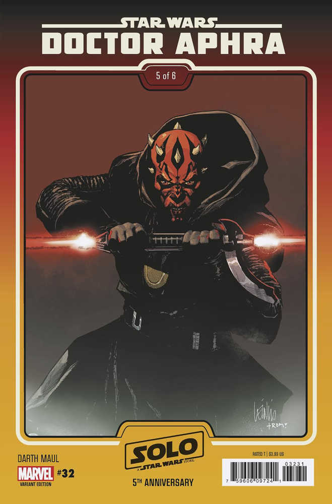 Star Wars Doctor Aphra #32 Yu Darth Maul Solo 5TH Ann Movie