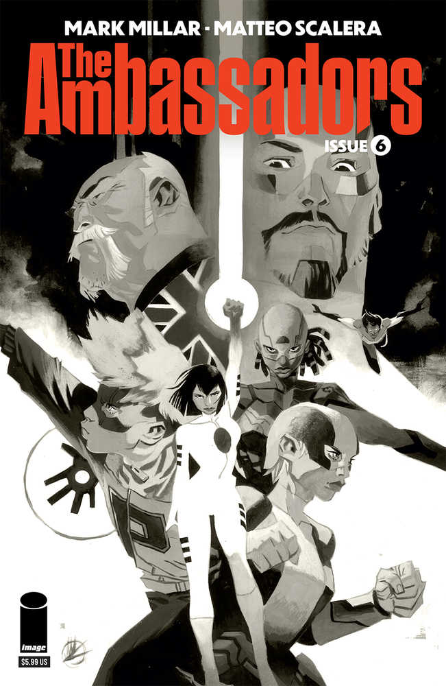 Ambassadors #6 (Of 6) Cover B Scalera Black & White (Mature)