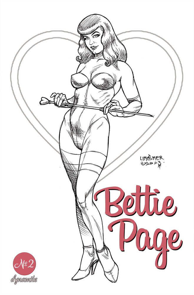 Bettie Page #2 Cover F 10 Copy Variant Edition Linsner Line Art (Mature)