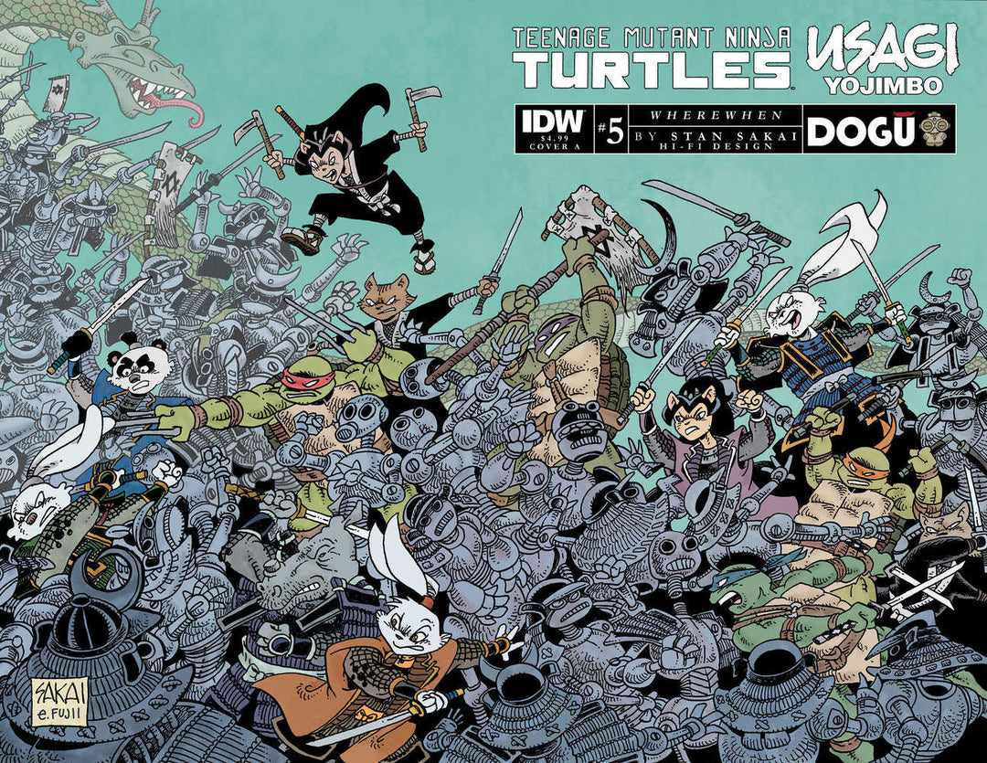 Teenage Mutant Ninja Turtles/Usagi Yojimbo: Wherewhen #5 Cover A (Sakai)