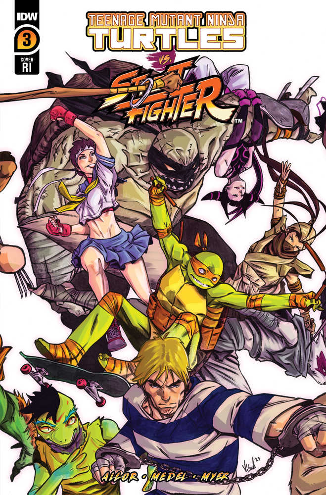 Teenage Mutant Ninja Turtles vs Street Fighter #3 (Of 5) Cover D 25 Copy Variant Edition Federici