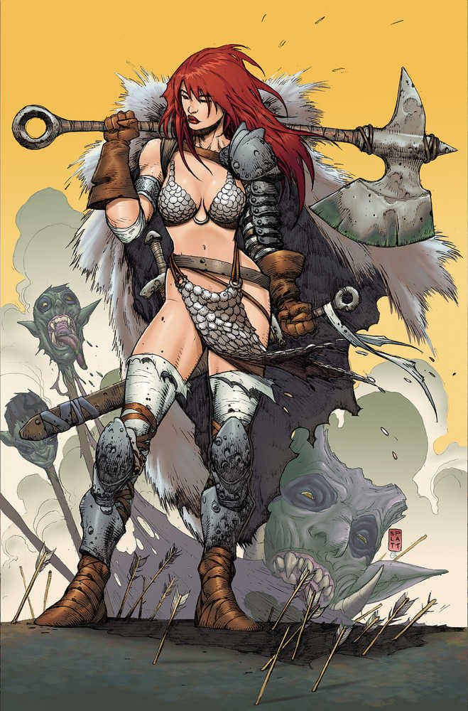 Red Sonja 2023 #2 Cover X Platt Premium Metal