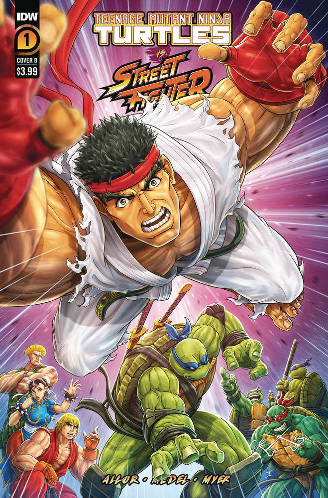Teenage Mutant Ninja Turtles vs. Street Fighter #4 (Of 5) Cover B Cardy