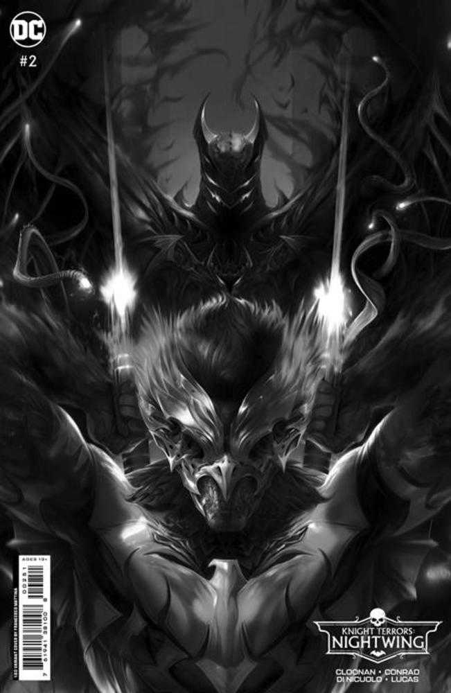 Knight Terrors Nightwing #2 (Of 2) Cover E 1 in 50 Francesco Mattina Black & White Card Stock Variant