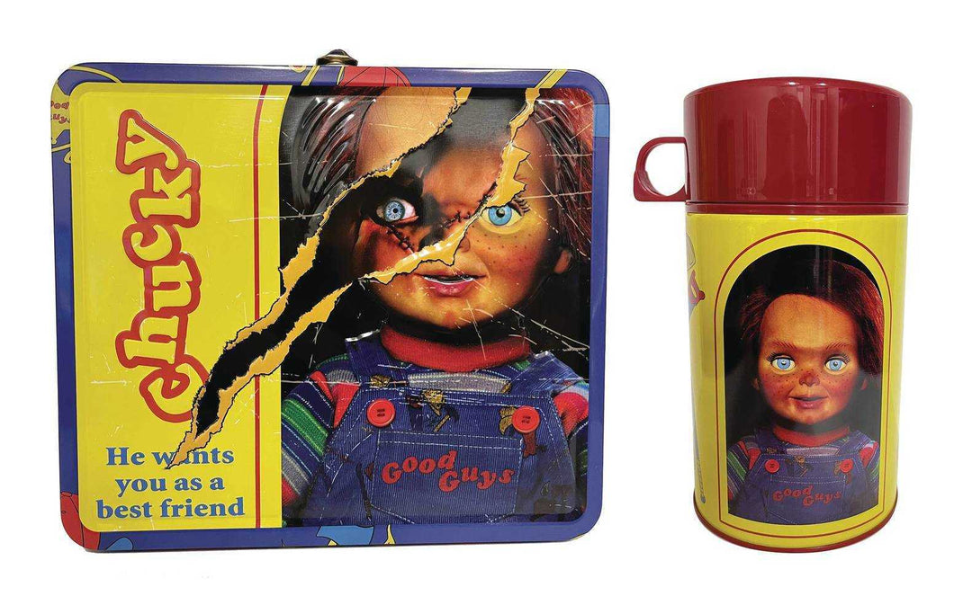 Tin Titans Chucky Previews Exclusive Lunch Box W/Beverage Container