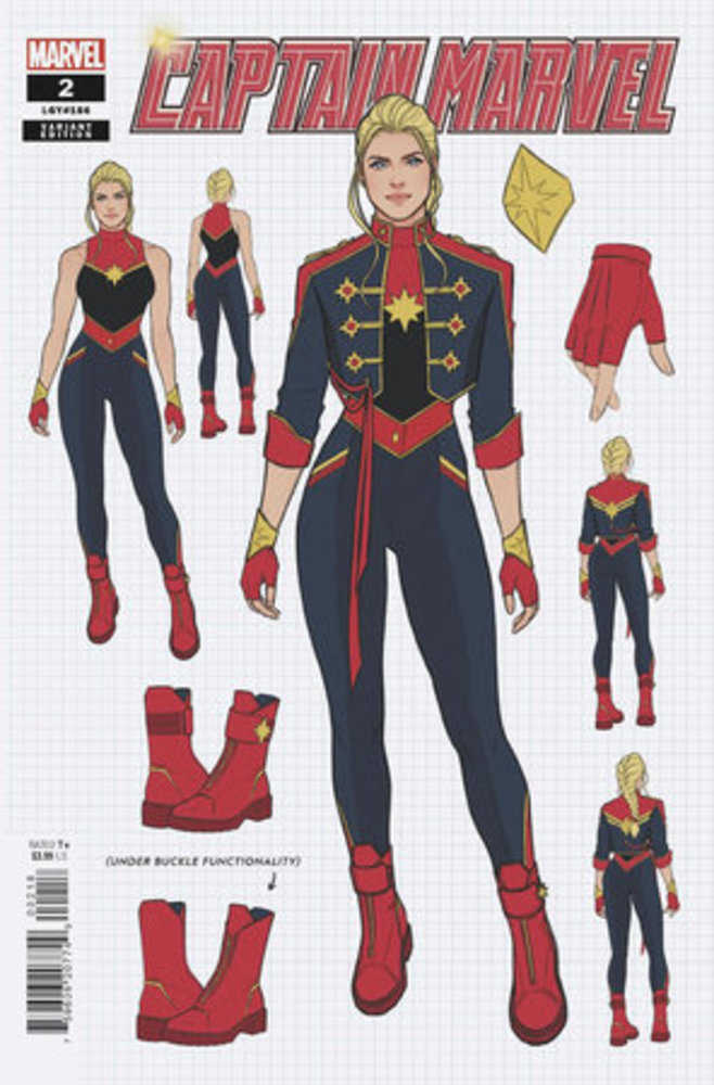 Captain Marvel #2 10 Copy Variant Edition Jen Bartel Design Variant