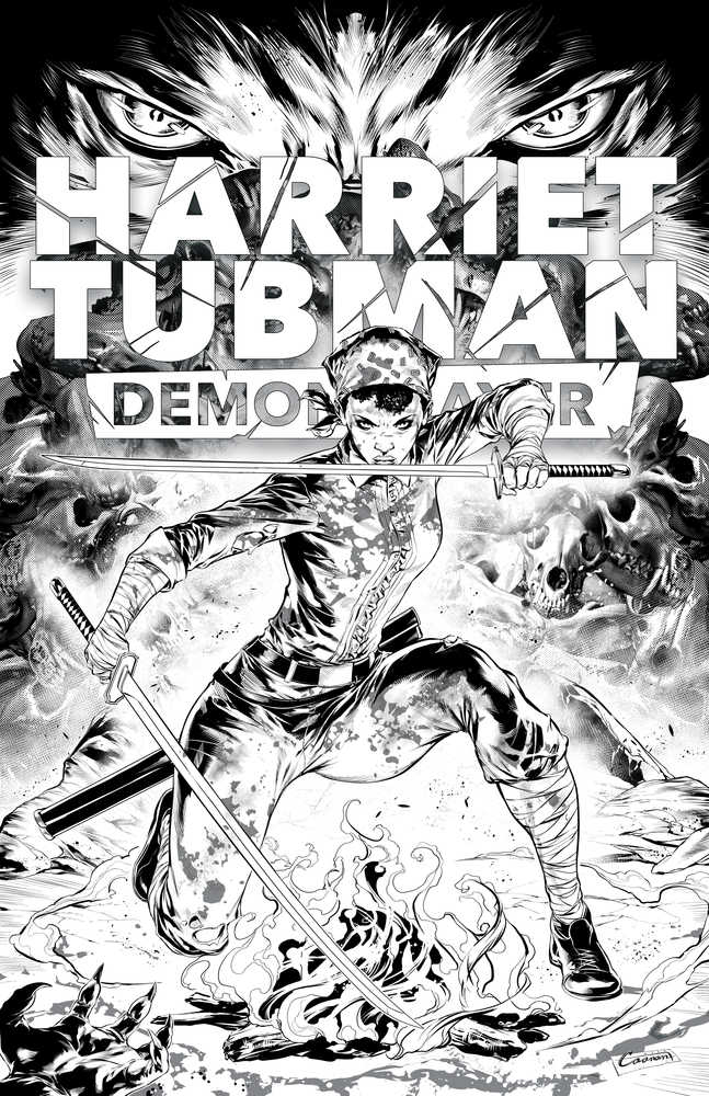 Harriet Tubman Demon Slayer #3 Cover D 10 Copy Variant Edition Black & White Variant (M