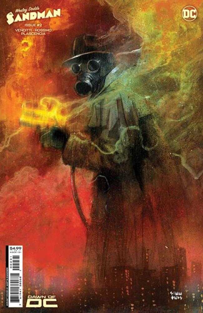 Wesley Dodds The Sandman #2 (Of 6) Cover C 1 in 25 Martin Simmonds Card Stock Variant