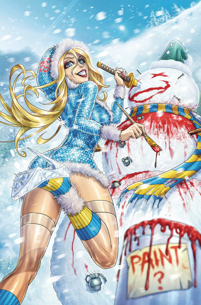 Grimm Fairy Tales 2023 Holiday Pinup Special Cover C J Cardygrade