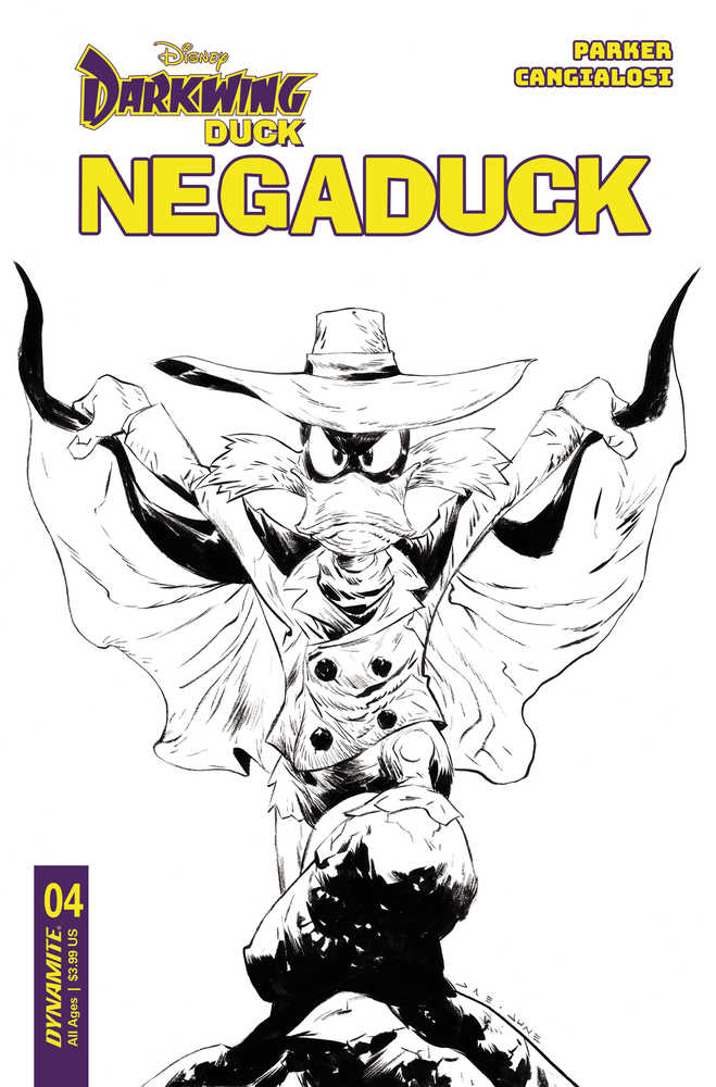 Negaduck #4 Cover F 10 Copy Variant Edition Lee Line Art