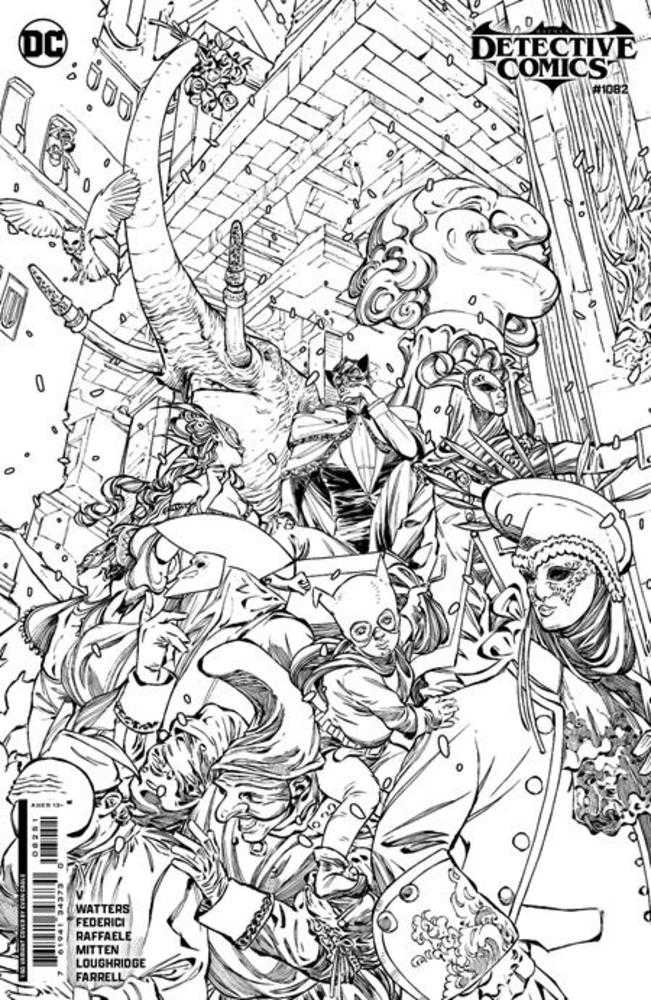 Detective Comics #1082 Cover E 1 in 50 Evan Cagle Black & White Card Stock Variant