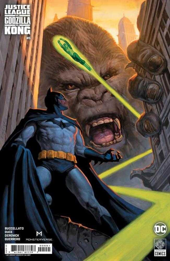 Justice League vs Godzilla vs Kong #5 (Of 7) Cover E 1 in 50 Em Gist Card Stock Variant