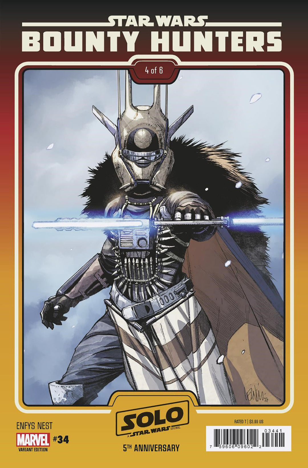 Star Wars: Bounty Hunters 34 Leinil Yu Enfys Nest Solo 5TH Anniversary Movie Variant Iant