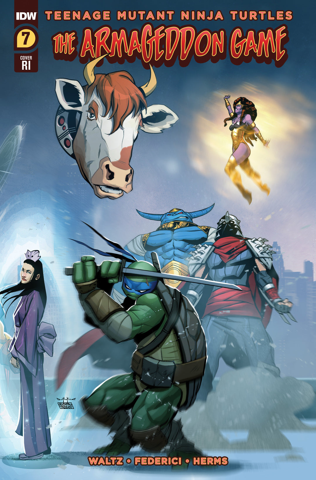 Teenage Mutant Ninja Turtles: The Armageddon Game #7 Variant Ri (10) (Qualano)