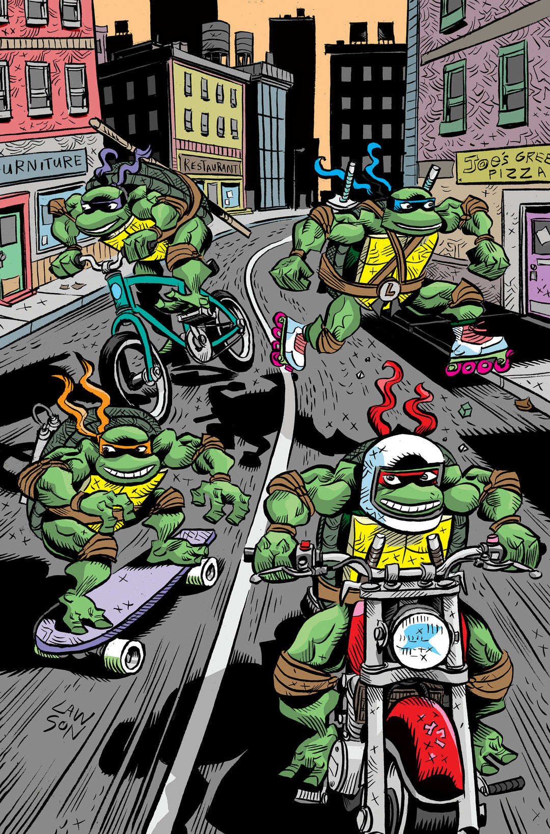 Teenage Mutant Ninja Turtles: Saturday Morning Adventures (2023-) #2 Variant Ri (25) (Lawson Full Art)