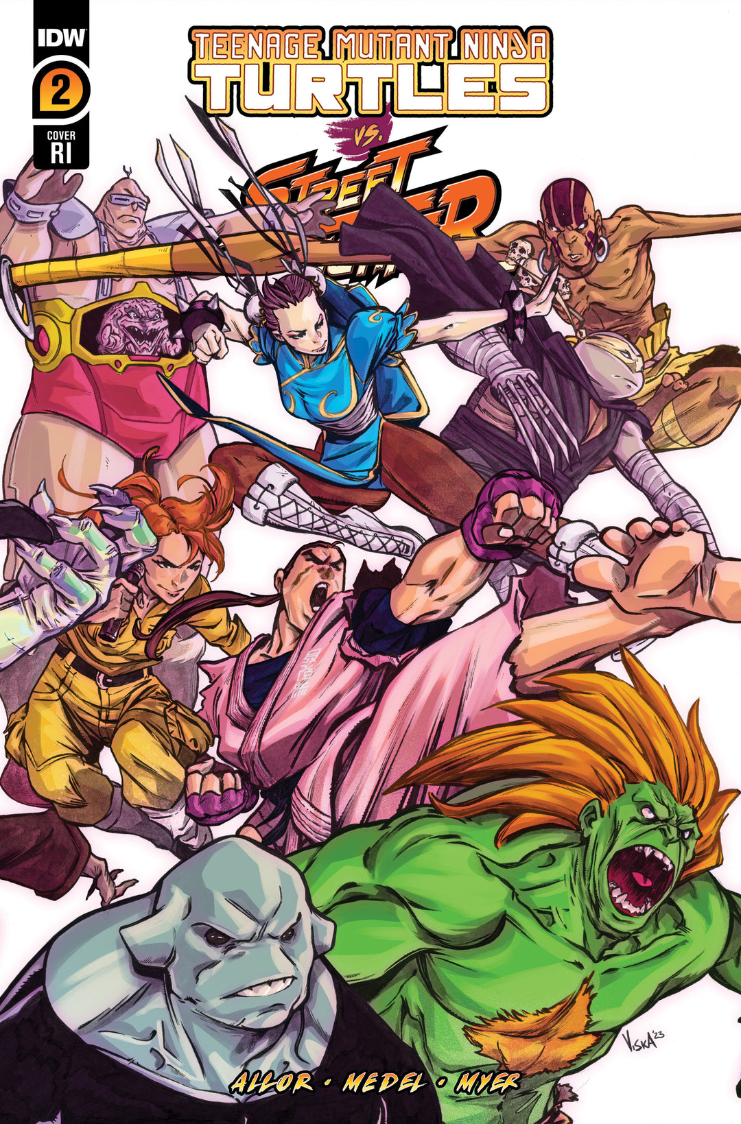 Teenage Mutant Ninja Turtles vs. Street Fighter #2 Variant Ri (25) (Federici)