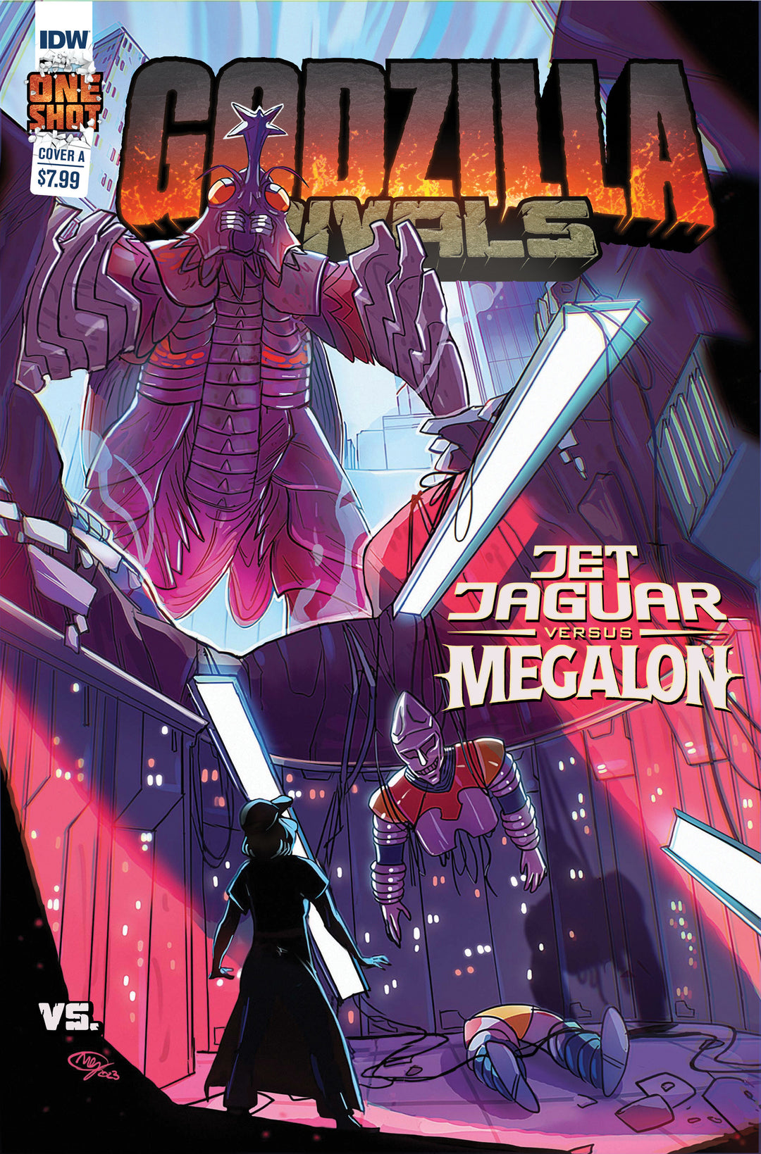 Godzilla Rivals: Jet Jaguar vs. Megalon Cover A (Huang)