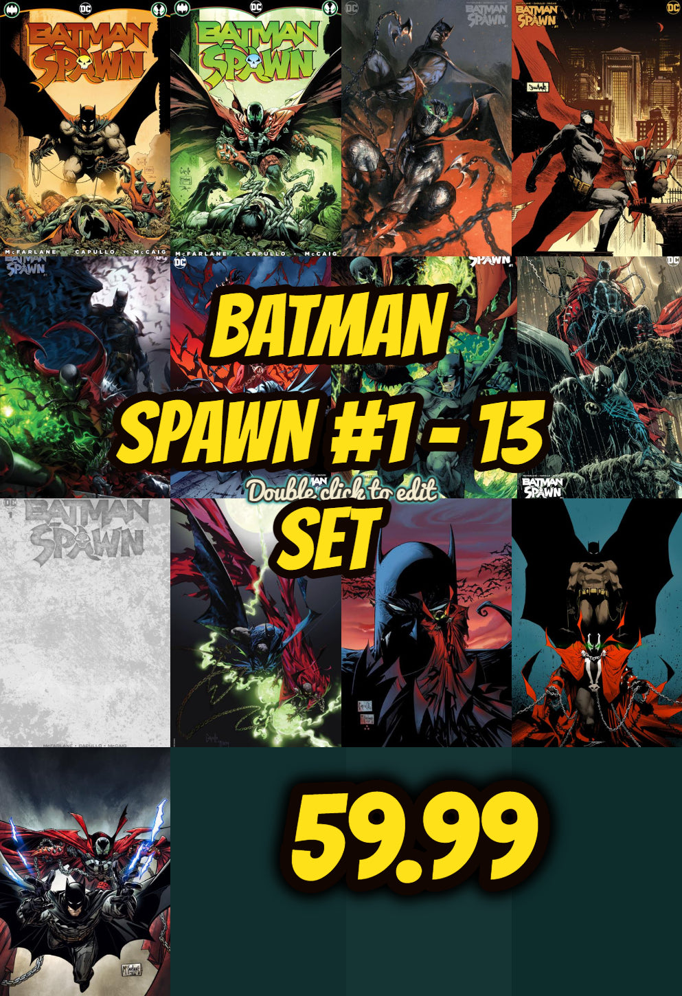Batman Spawn #1 ALL 13 COVERS SET.